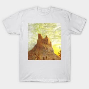 Middle Ages with Castle on the Mountain T-Shirt